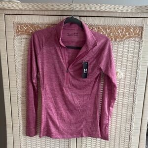 Under Armour Heathered Pink Long Sleeve Top